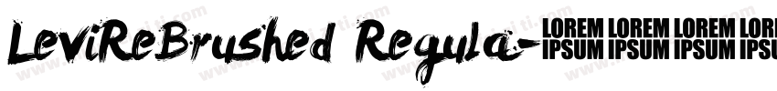LeviReBrushed Regula字体转换